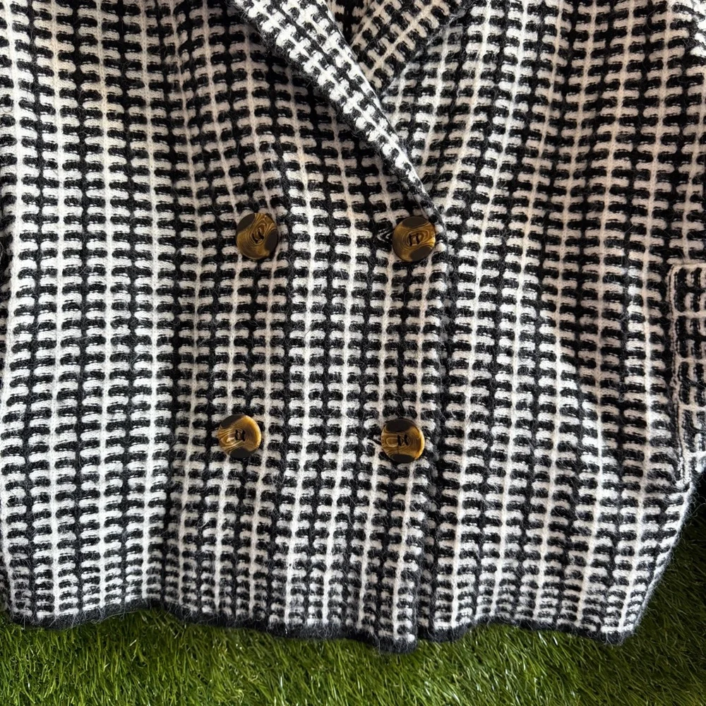 Rachel Zoe Patterned Knit Jacket Blazer Textured - Picture 4 of 7